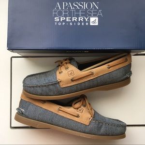 Sperry Top-Sider 2-Eye Flecked Canvas Boat Shoe